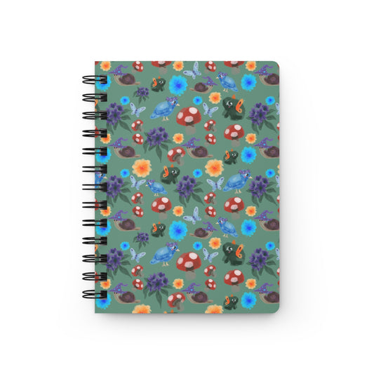 Garden Friends Spiral Bound Lined Notebook