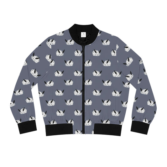 Sea Bunny Grey Women's Bomber Jacket