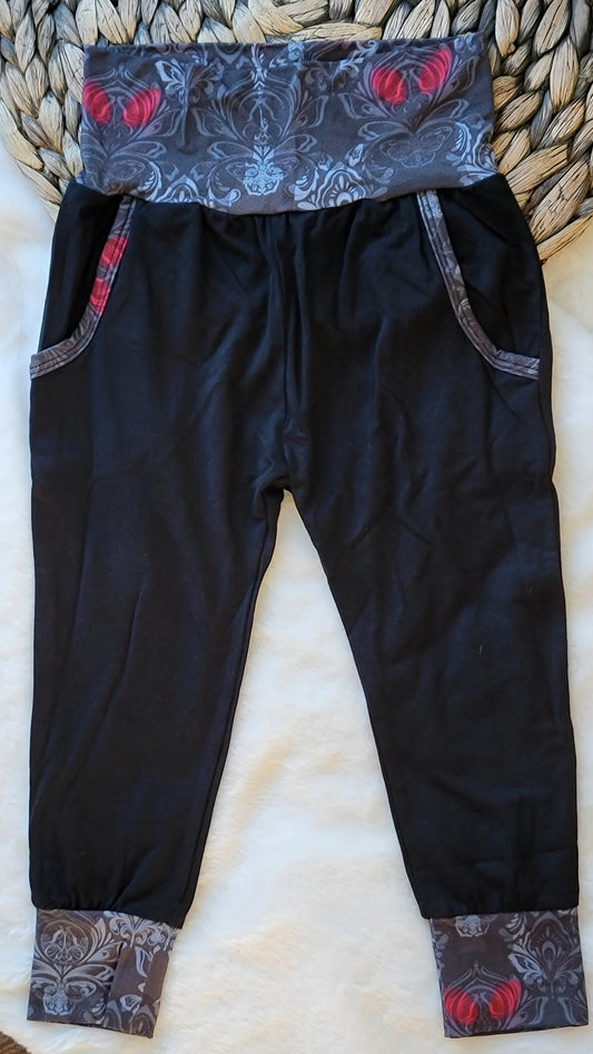 Mothman Black Bamboo Jogger Pants Pockets