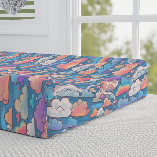 Noodle Cloud Dragon Baby Changing Pad Cover