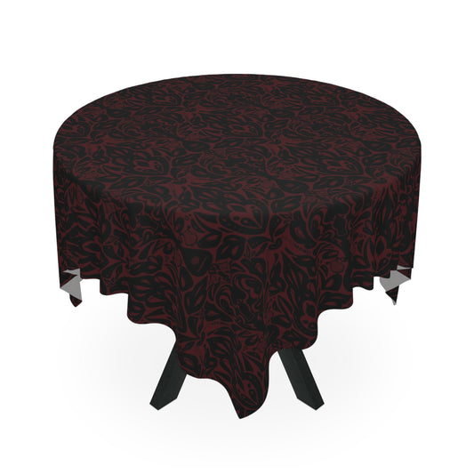 Dark Red Bard Tablecloth