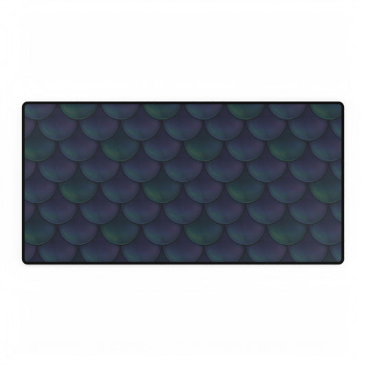 Blue Dragonscale Desk Mat