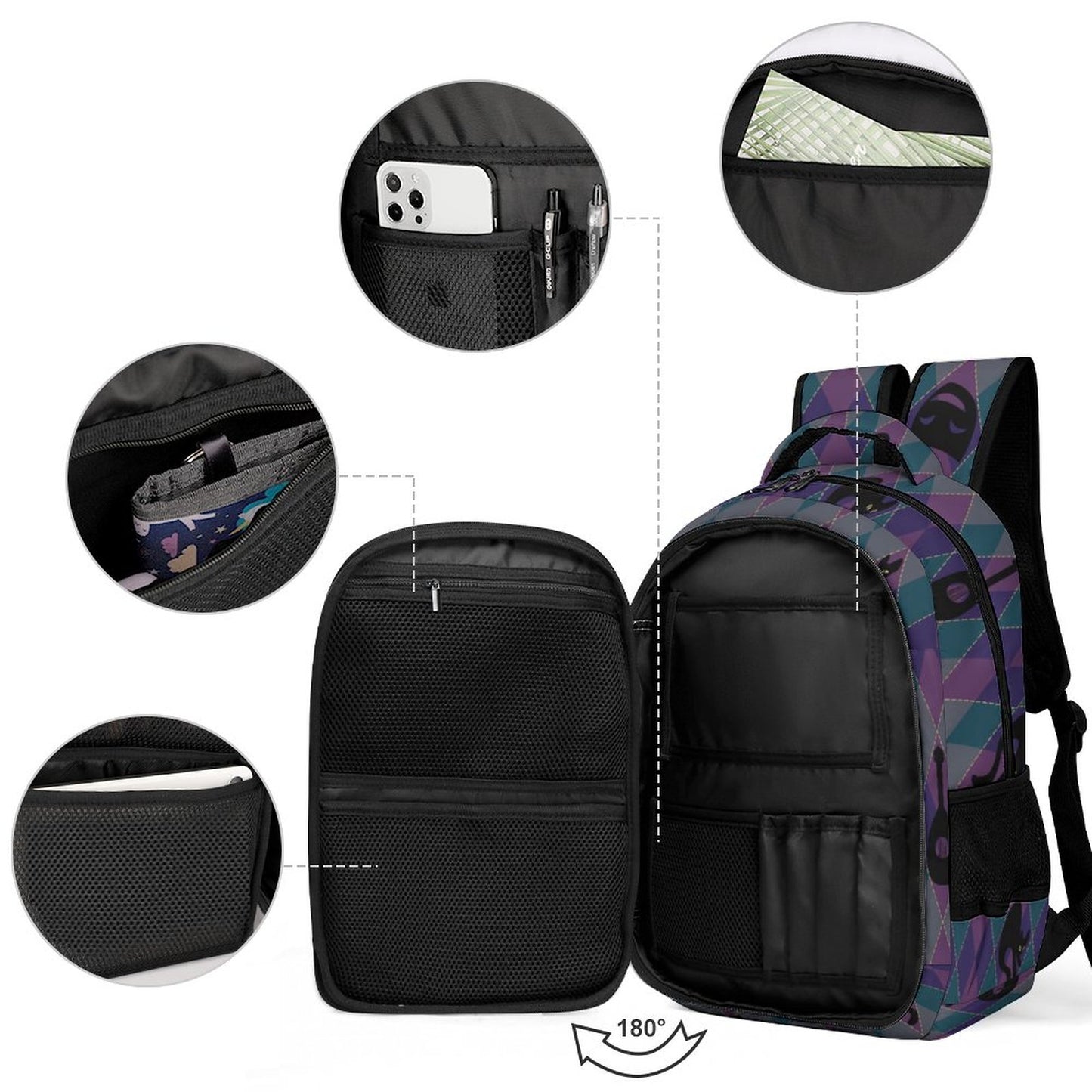 Catty Troubadour Multi-Pocket Backpack