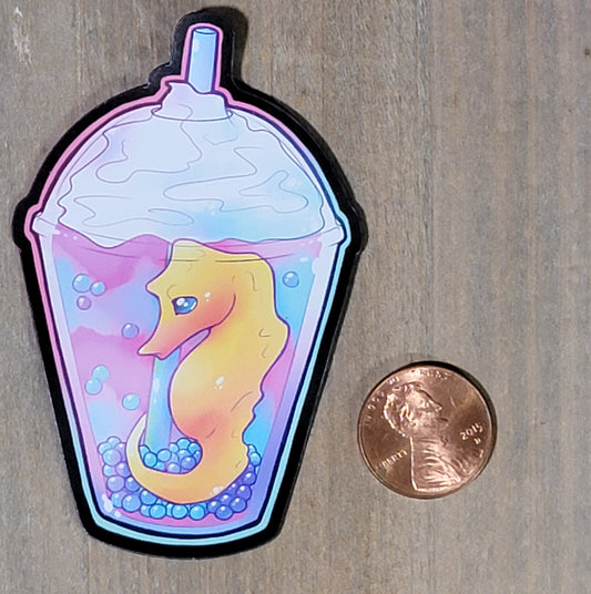 Boba Teahorse Magnet