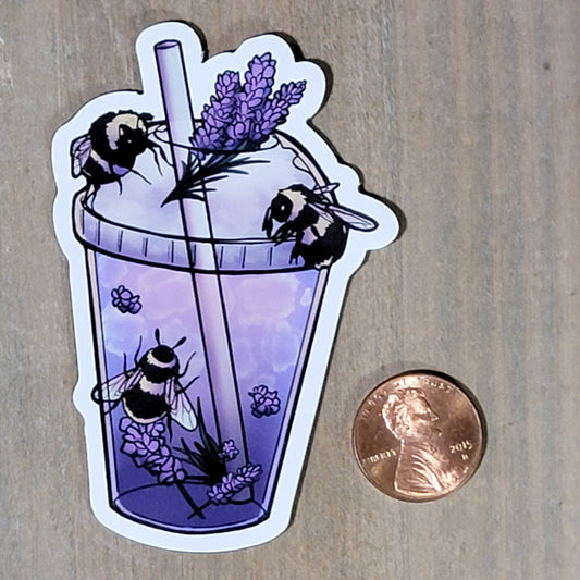 Lavender Bee Magnet